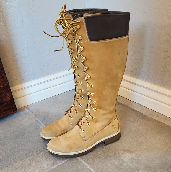 TIMBERLAND LEATHER BOOTS SZ 8.5 - Picture 2 of 14